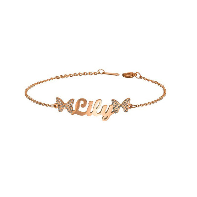 Stainless Steel Name Fashion Chain Letter Bracelet For Women Stainless Steel Name Fashion Chain Letter Bracelet For Women